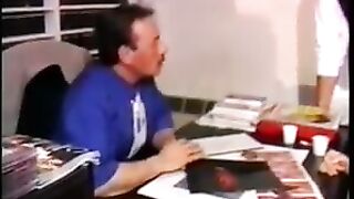 marvelous french wife team-fucked at the sex shop