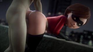 Helen Parr biggest booty doggy style anal sex - Incredibles (FpsBlyck)