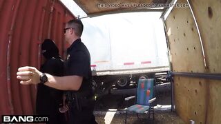 Fuck the Cops - Latin Chick bad cutie caught sucking a cops ramrod
