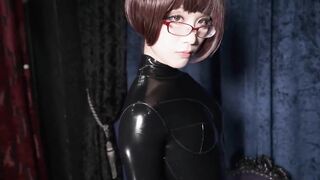 eri kitami latex catsuit