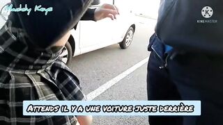 Elle se fait enculer sur un parking par un vendeur d'intersport qu'elle a branché pour un defi