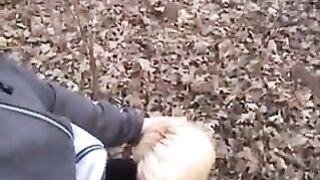 Golden-Haired outdoor screwing - Serbian