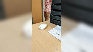 Breasty French Mother I'd Like To Fuck Secretary bangs her large booty tutor in public at her work