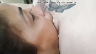 Void Urine Swallowing Lesbo during Climax, Face Sitting