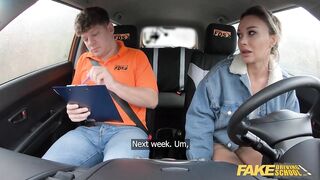 Fake Driving School Hawt large bazookas wife gives oral-sex and hard screw in swap for greater amount lessons
