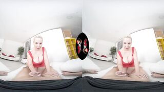VRLatina - Large Tit Curvy Hawt Golden-Haired Fesser VR Experience