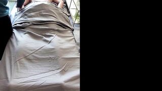 Exhibitionist Mixed Oriental Flashing During Her Massage