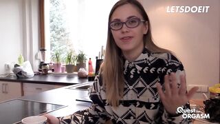 Hot Floozy With Glasses Selvaggia Likes Masturbating In Front Of Camera - LETSDOEIT