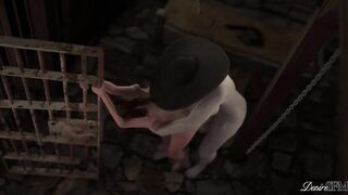 DesireSFM - Lady Dimitrescu screws her housemaid - Futa bangs female