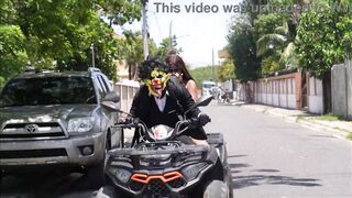 Latin Chick Doxy Gets Picked Up On A 4 Wheeler And Drilled Hard In The Centre Of City