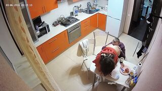 The Hottest Amateur Pair Has Quick Hard Action In The Kitchen
