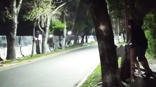 Sex In Public – Voyeurs See During The Time That We Bang On The Street – Caught Flashing In A Petticoat Out Of Pants