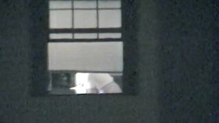 Real amateur tits voyeured throughout the window exposed