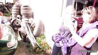 Step Mother And Step Daddy Show Her Step Daughters How To Bang Outdoor