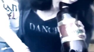 Bulgarian teens having pleasure in public