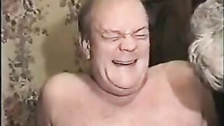 English three way with attractive dad with large rod