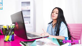 Milky Peru - Nurse Maribel asks for a raise and gets a cock. This is how the increase is paid wench!