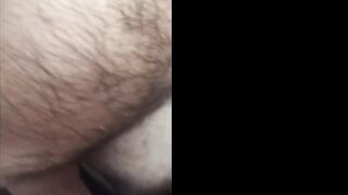 Sliding my dong into my redhead's taut vagina