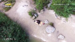 Naked beach sex, voyeurs movie taken by a drone