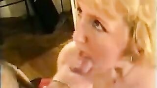 FRENCH AGED TAKES two CUMSHOTS AND FACIAL IN HER FACE