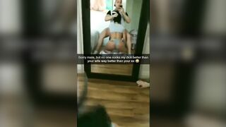 Teens cheating on Snapchat and getting cum