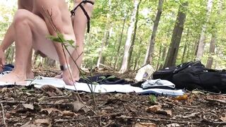 Stud Gets Ding-Dong Pegged In The Woods