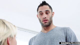 Teen busted by her pervy stepmom is taking the sloppy consequences