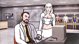 BLOND SPY ORAL PLEASURE - Archer Toon Porn, Oral Pleasure below Table, Giving Head below Table Desk Oralsex