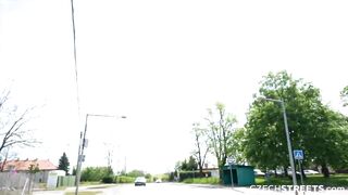 Czech Streets 152: Quickie with Cute Breasty Ebony Angel