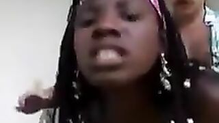 Ebony Afircan Teen Drilled by White Chap