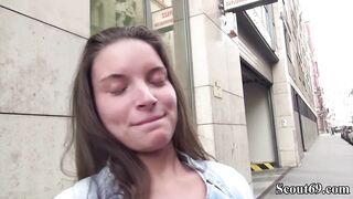 GERMAN SCOUT - ENTICE SLENDER ANITA B TO ANAL SCREW AT FAKE MODEL CASTING