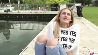 GERMAN SCOUT - TEMPT VERY SUPPLE TEEN LINDA TO SCREW AND CUM INSIDE HER