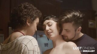 Fortunate man has sex with a hawt lesbo pair - See Somebody Like U on Erika Longing