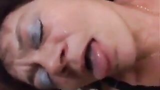 2 messy grannies in void urine and cum group-sex