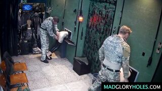 Army boyz banging in their free time