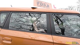 Fake Driving School - Sexy mother I'd like to fuck Jasmine Jae British pornstar lesbo compilation