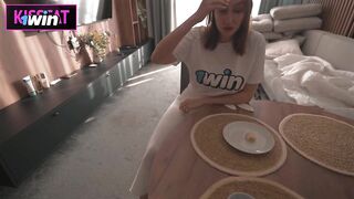 Step mommy share hotel with step son at weekend! Get accidental creampie and asked for cum on face