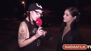 PimmelBingo: Fremde Maenner auf der Strasse angeblasen...