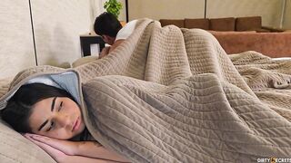 I BANG MY GIRLFRIEND'S STEPMOM, THAT BABE CATCHES US AND THE STEPMOM CONVINCES US TO HAVE A THREE-SOME.