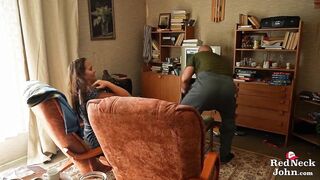 Redneck John: Naughty Brunette hair’s Giant Mistake Was Trusting John (pt.1)