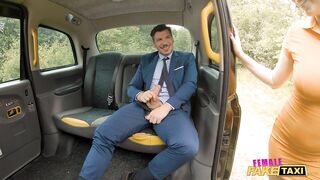 Female Fake Taxi - That guy gets fortunate with a lascivious female taxi driver
