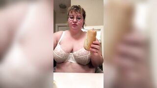 ALICE EATS: big beautiful woman DEVOURS FOOTLONG SUB AND COOKIES ABDOMEN STUFFING *****HUGE GASSY BURPS*****