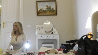 Sexy Taut Hairless Snatch Large Titties Hotty comes for Casting turns into a Porn Shooting for Hose Academy