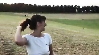 Bushy mother i'd like to fuck enjoys the park