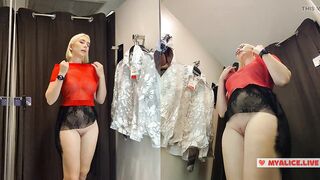 Hawt cutie Try on haul transparent clothing out of pants