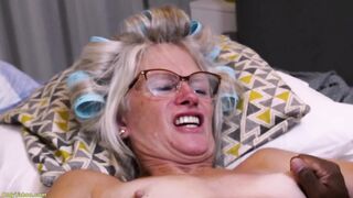 squirting 68 years old grandma fist drilled