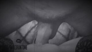 Monstro de pau grosso fode garota caveira no Halloween