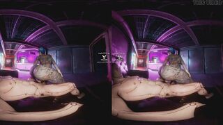 Cheri Nowlin giving u a proper Reception at Clouds nightclub, Cyberpunk 2077 parody