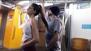 Student lets stranger rub his booty from behind in public!