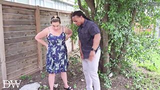 FINES? PREGGY DOXY PAYS IN SPIT & CUM - OUTDOOR VOID URINE INTO COARSE BED SCREW